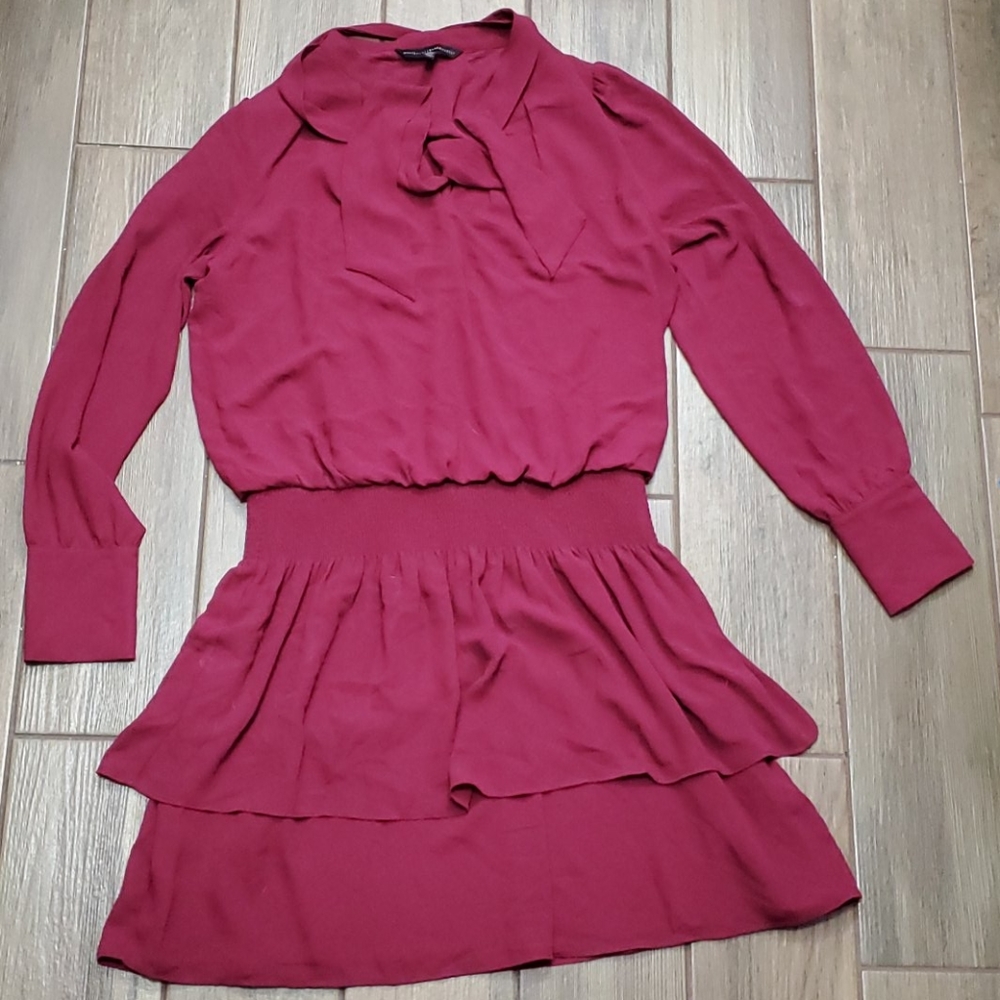 Burgundy dress